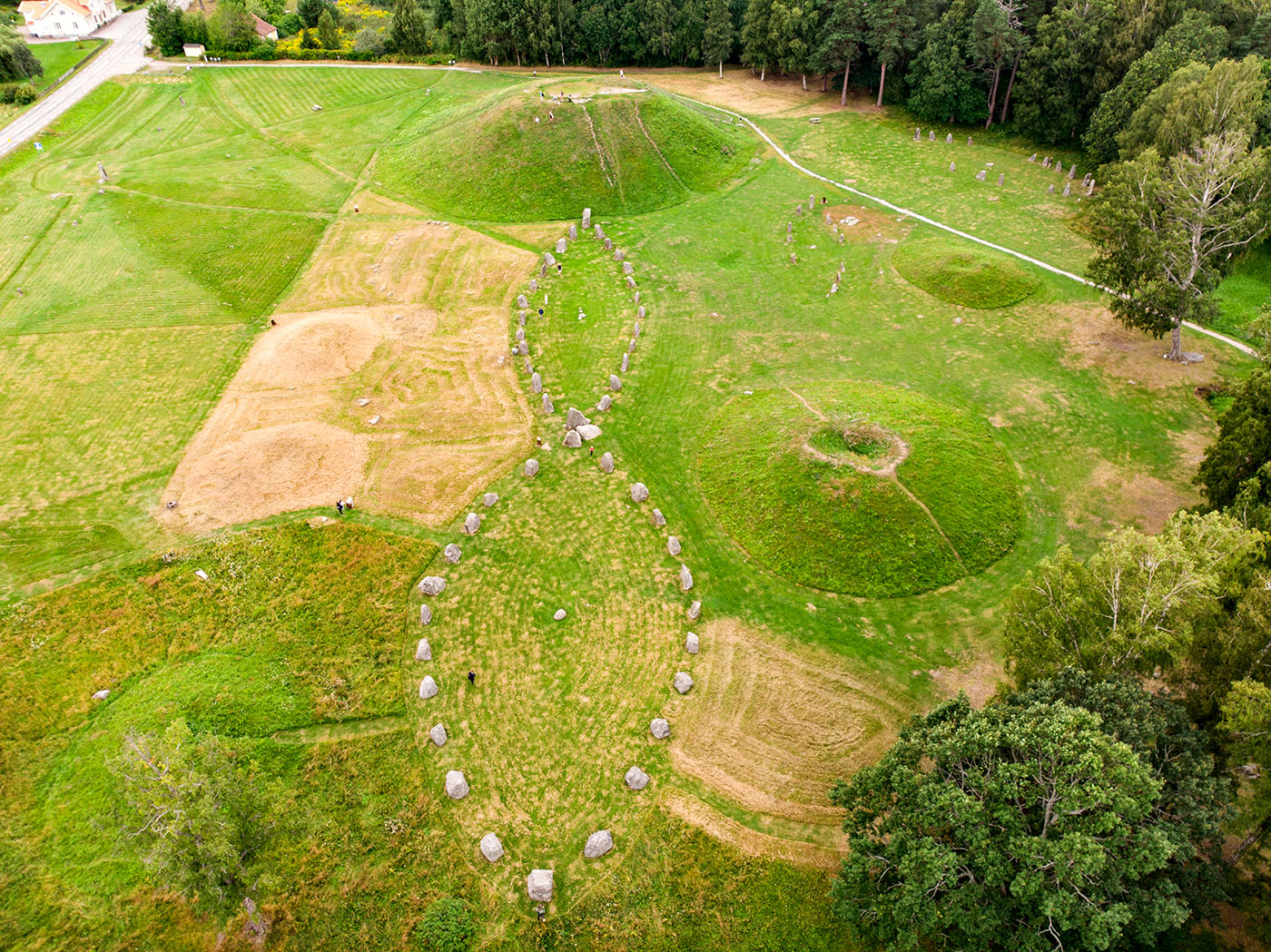Photo from my first drone flight. Anundshög from above.